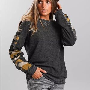 From Buckle Sweatshirt/Sweater with detailed sleeves Sz M